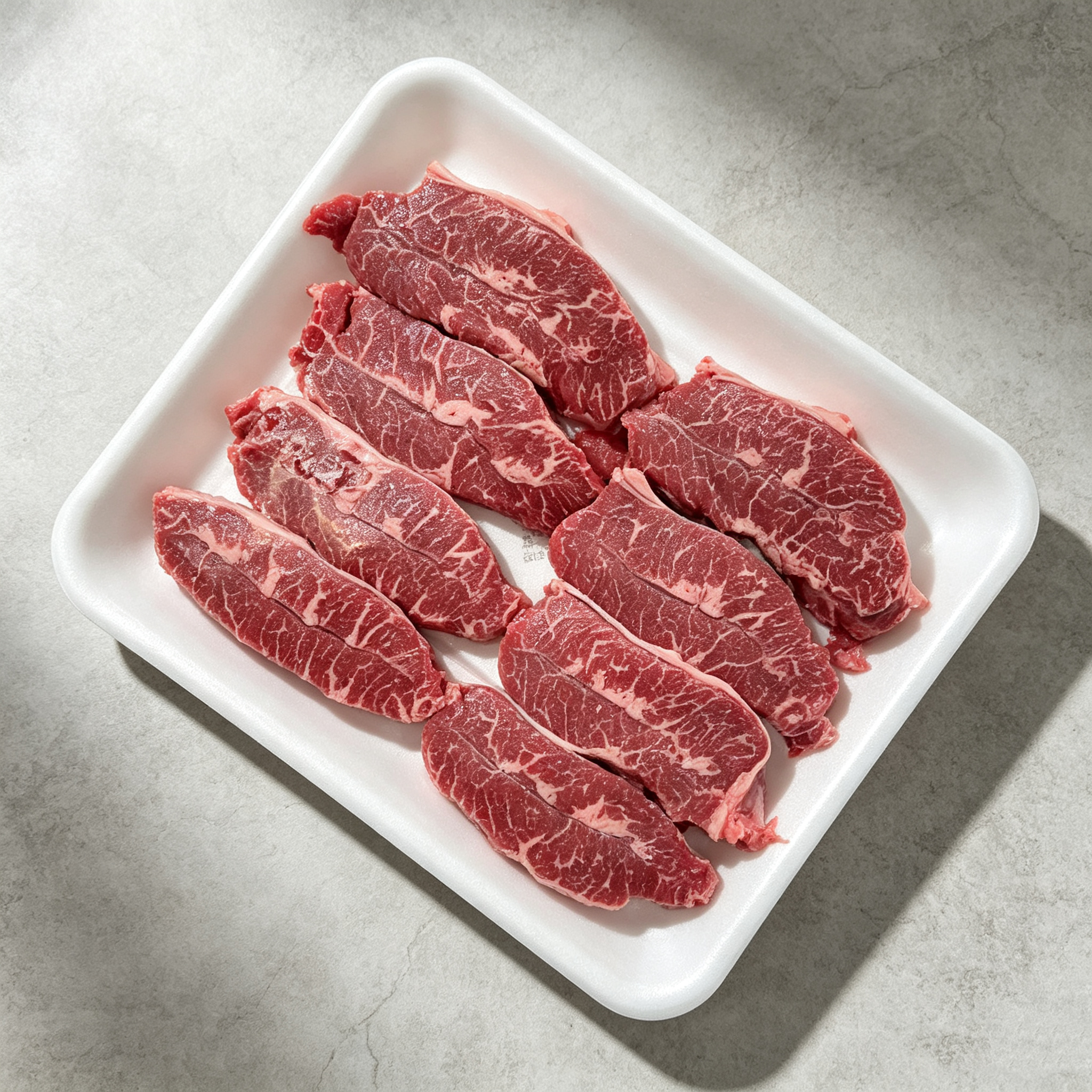 Original Cut Marbled Beef Slices
